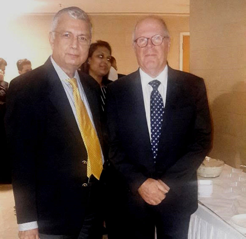 Dr Ashok Sarin at a Seminar in New Delhi on 19th November 2017. He is with Prof. Claudio Ronco, Director Department of Nephrology, St. Bortolo Hospital, Vicenza, Italy.