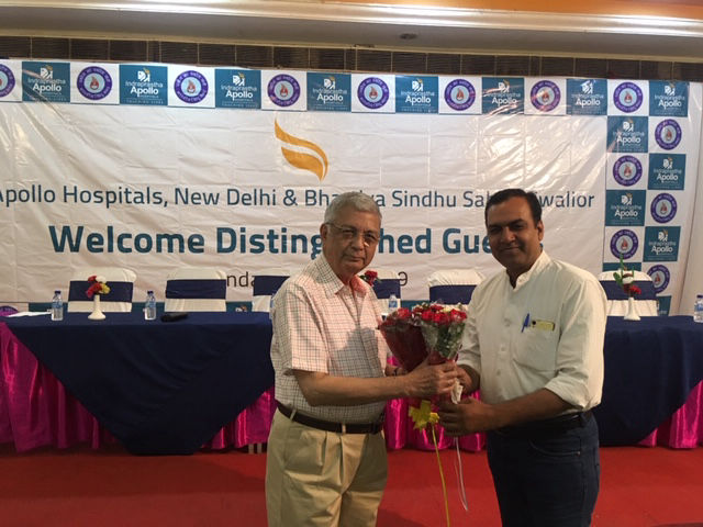 Dr. Ashok Sarin giving a lecture on Prevention of Kidney Diseases at Gwalior (MP) on 19th May, 2019.